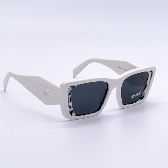 NEW PRADA PR 08YS 02V-5S0 SUNGLASSES PRADA PR08YS WHITE NEW SUNGLASSES PR08YSF - Picture 6 of 11
